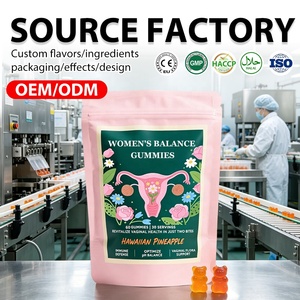 Gomitas Probióticas para Mujeres para la Salud Vaginal y el Equilibrio del pH, Fabricante de Suplementos de Marca Privada, MOQ Flexible, Certificación cGMP y COA - Product Image 1