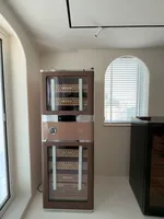 Humidor à cigares réfrigéré par compresseur Raching RR980 en cèdre espagnol avec contrôle numérique de l'humidité et de la température par empreinte digitale