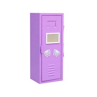 Casier en acier pour poupée américaine de petite taille, casier miniature en acier pour vêtements de poupée de 18 pouces
