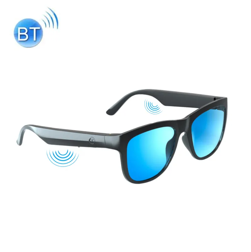 Lenovo-gafas de sol inteligentes c8 con logotipo personalizado, lentes de sol tws con bluetooth, auriculares inalámbricos, gafas de sol de cristal