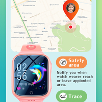 Smartwatch GPS 4G per Bambini con SIM, Videochiamata, SOS, Batteria da 1000mAh, Impermeabile, Antifurto, Orologio Intelligente di Sicurezza per Bambini