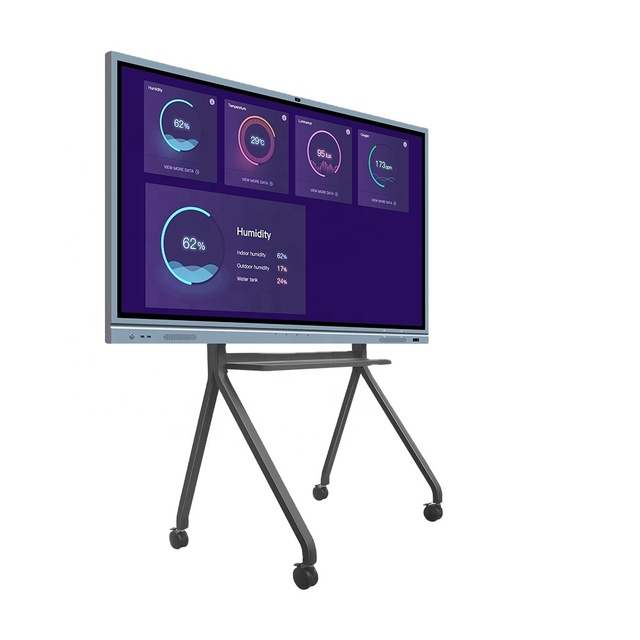 65 75 85 98 Inch Finger Multitouch Screen Meeting Room Smart Lcd Display Electronic Portable Interactive Whiteboard for Teaching