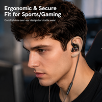 Auriculares Intrauditivos Profesionales con Cable de 3.5mm, Micrófono, Controlador Dinámico de 10mm, HiFi, para Música, Juegos, Transmisión en Vivo, Resistentes al Agua IPX-4