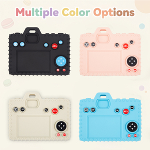 Meilleurs jouets pour les bébés de 3 <span class=keywords><strong>mois</strong></span>, cadeaux d'anniversaire, jouets sensoriels en silicone en forme d'appareil photo, jouets amusants, cadeaux pour bébés - Product Image 2