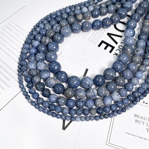 Perle di Corallo Blu Naturale di Alta Qualità all'Ingrosso per Creazione di Gioielli, Perle Sciolte di Corallo Blu - Product Image 5