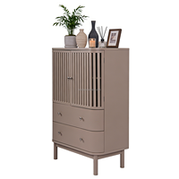 Buffet de rangement moderne en bois, 2 portes, 2 tiroirs, gain de place, grande capacité, meubles de maison pour salon, chambre à coucher, cuisine