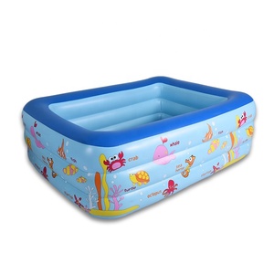 Piscine <span class=keywords><strong>gonflable</strong></span> géante en PVC écologique Sunshine avec fond à bulles souples pour enfants et familles, idéale pour l'extérieur et le jardin - Offre spéciale - Product Image 1