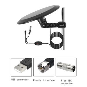 Antennes <span class=keywords><strong>TV</strong></span> Omni 28dBi <span class=keywords><strong>antenne</strong></span> <span class=keywords><strong>TV</strong></span> UHF470-862MHz extérieure à longue portée numérique HD amplifiée à gain élevé avec supports sol/mur/poteau - Product Image 2