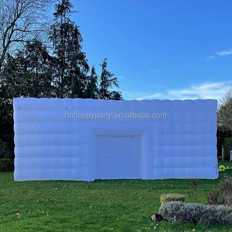 Tenda gonfiabile bianca della cabina della foto della tenda del partito portatile all'aperto del night club del cubo commerciale