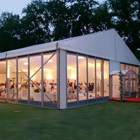 Tente de réception modulaire quatre saisons en alliage d'aluminium et PVC avec toit transparent Jiada pour mariages, célébrations, stockage et expositions