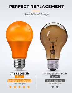 LOHAS 5W E26 Base <span class=keywords><strong>LED</strong></span> Bombilla naranja Interior Decorativo Fiesta de Navidad Luces LOHAS Bombilla naranja - Product Image 5