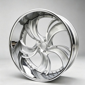 Jantes forgées <span class=keywords><strong>en</strong></span> deux parties 6061 T6, à rayons torsadés personnalisés, à déport profond, jantes de performance pour voitures de sport de luxe - Product Image 4