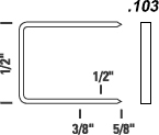 Haosheng Steel Carton Closing Fine Wire Staples 0.6mm Thickness SB103020 for SP50