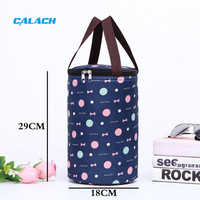 Sac isotherme personnalisé OEM grande capacité pour biberon chauffe-biberon rond en aluminium, sac à déjeuner isotherme