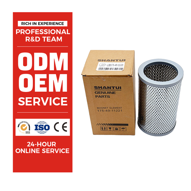 Factory Wholesale New Genuine Shantui Hydraulic Filter 175-49-11221 SH60163 for Heavy Duty Truck Hydraulic Filter Parts
