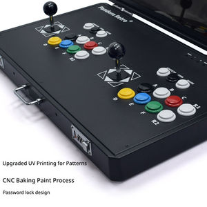 เครื่องเล่นเกมอาร์เคดแบบพับได้ขนาด 24 นิ้ว รุ่น 180 °   จอยสติ๊กแบบเปิดหน้าจอ 2P จอแสดงผล IPS 1080P เกมต่อสู้สไตล์ย้อนยุคสำหรับใช้ในบ้าน บริการ OEM - Product Image 5