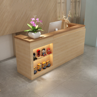Comptoir de réception moderne et élégant, finition laquée brillante, pour caisse enregistreuse, salon de beauté, salon de coiffure, hôtel, restaurant