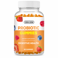 Gummies Probiotiques Personnalisées 60 par Bouteille Bonbons Gommeux pour la Santé Digestive Fournisseur Fabricant ODM