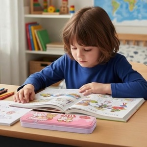 Estuche Escolar de Metal Personalizado, Caja de Almacenamiento para Útiles Escolares, Portalápices Metálico para Estudiantes - Product Image 4
