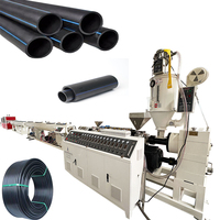 Ligne d'extrusion automatique de tuyaux en PEHD/PE 20-160 mm, machine de fabrication de tubes en plastique à vis simple, économe en énergie