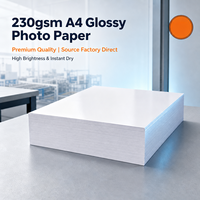 Papier cartonné A4 230 g/m² en pâte de bois épaisse - Blanc brillant 100 feuilles non brillant pour l'impression numérique et les loisirs créatifs
