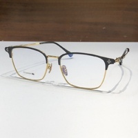 Gafas Ópticas de Diseño de Alta Calidad para Hombre y Mujer, Modelo Punk CH5412 TALLA 54-17, Monturas de Acetato y Titanio de Lujo para Negocios