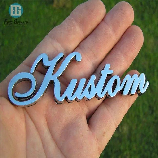 Personalizzato letterings adesivi per auto Chrome emblemi adesivo chrome lettere