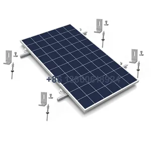 2kw phẳng 2 mwatt tấm mái đầu năng lượng mặt trời gắn hệ thống trên cho mái nhà tấm pin mặt trời nhôm gắn cấu trúc