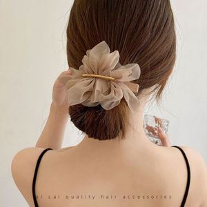Super Fairy Chiffon Flower Hair Pin Female Summer Ponytail <b>Clip</b> Fabric <b>Bow</b> Spring Hair <b>Clips</b> for Girls - Product Image 1