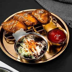 Bol à sauce en acier inoxydable 304 en forme d'ours, doré, pour steak et cuisine occidentale - Product Image 2