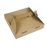 Individuell Bedruckte Pizzakartons Faltbare Takeaway-Wellpappe Lebensmittelechte Pizza-Verpackungskartons mit Griff