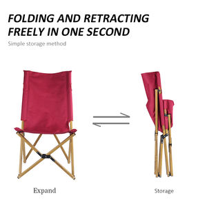 Outdoor <b>Deluxe</b> Folding Light Weight Aluminum Frame Recliner Heavy Duty Foldable Portable <b>Camping</b> Butterfly <b>Chair</b> - Product Image 5