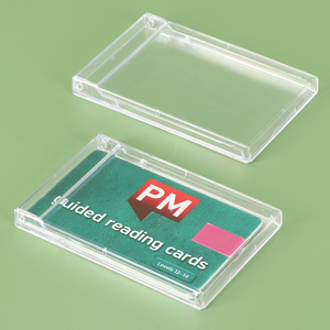 SUNSHING - Porta Tarjetas de Visita de 93x62x9mm, Material PS Transparente, Estuche para Tarjetas de Crédito, Caja para Tarjetas SIM, Expositor de Tarjetas Abatible para Oficina - Product Image 3