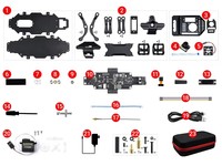WAVEGO-Robot biónico parecido a un perro de 12 grados de libertad, ESP32 y PI4B, código abierto, reconocimiento facial, seguimiento de color, detección de movimiento