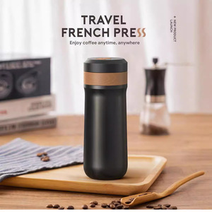 Cafetera Francesa de 320 ml, Doble Pared Aislada, Portátil, para Viajes y Uso en Exteriores - Product Image 4