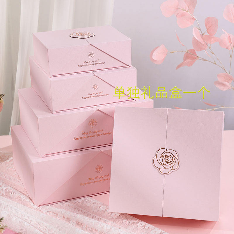 Pink individual gift box