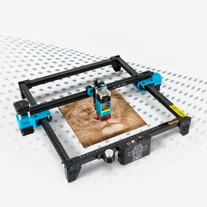 Mesin cetak laser baja tahan karat DIY Cnc Router Diy menggunakan baja Laser ukiran kayu ukiran memotong anjing Tag pengukir potong