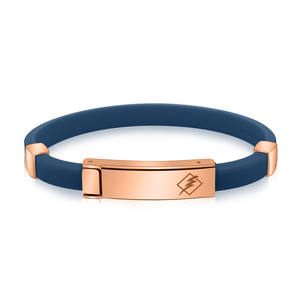Braccialetto di moda in Silicone impermeabile con chiusura a ioni magnetici negativi - Product Image 1