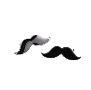 Broches de Solapa con Bigote Negro para Hombre, Divertidos, para Sombrero y Barba, Accesorios para Caballero, Broche Nupcial - Product Image 2