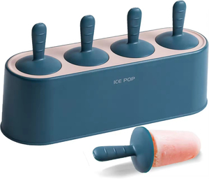 Molde de silicona de grado alimenticio al por mayor para paletas de hielo, fácil de usar, para hacer paletas de hielo novedosas con palitos sostenibles - Product Image 1