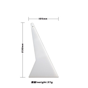 Qili mỏng miệng hình tam giác Vinyl TPU cứng scraper vị trí cơ thể năng lượng mặt trời cửa sổ phim công cụ chống trầy xước Chức năng 1 năm cửa sổ Tint xe vinyl bọc nước scraper - Product Image 6