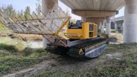 Bateau amphibie efficace pour la récolte des plantes aquatiques et des algues, matériaux personnalisables