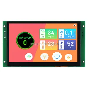 자체 설계 USART HMI LCM 7 인치 지능형 TFT 터치 디스플레이 패널 7.0 인치 UART 화면 CPU와 통합 LCD