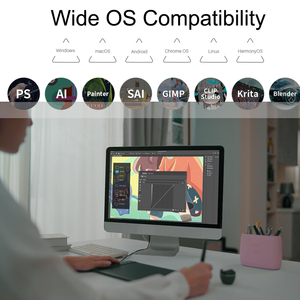 Huion Bảng Vẽ Đồ Họa Kỹ Thuật Số Phím Bấm Lập Trình H1061P 10.5*6.56 Inch Để Vẽ - Product Image 5
