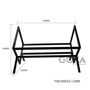 Fabricant GOKA R25J Rack de rangement en vinyle Étagère pour disques vinyles en métal Plateau tournant Support pour présentoir meilleure offre d'usine