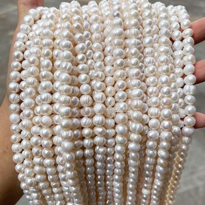 Cuentas Sueltas de Perlas Barrocas Auténticas de Zhuji de 4mm a <span class=keywords><strong>10mm</strong></span> Perlas Naturales de Agua Dulce Roscadas para Hacer Pulseras y Collares DIY - Product Image 2