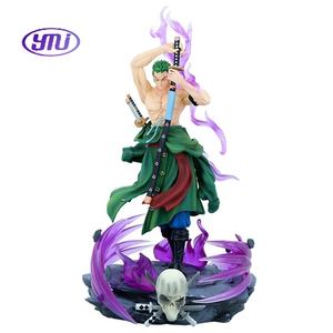 Action Figure di <span class=keywords><strong>Zoro</strong></span> della Serie <span class=keywords><strong>Roronoa</strong></span>, Stile One Knife Flow con Nastro Energetico Haki, Decorazioni Collezionabili Anime, Artigianato in Plastica - Product Image 1