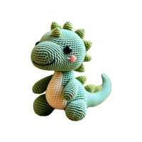 Jouets en peluche tricotés à la main, animaux en crochet, lion, fraise, éléphant, licorne, dinosaure, pour enfants, cadeaux