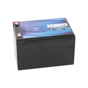 Batería de iones de litio LiFePO4 de 12V y 12ah, perfecta para alarma doméstica, sistema de seguridad contra incendios, Scooters electrónicos E iluminación de emergencia