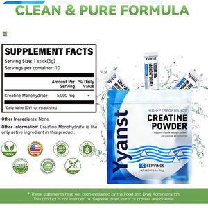 Creatina Monohidrato en Polvo de Alta Calidad de Marca Privada para Fuerza Muscular, Rendimiento en Ejercicio, Uso en Adultos, Grado Alimenticio, Bajo - Product Image 2